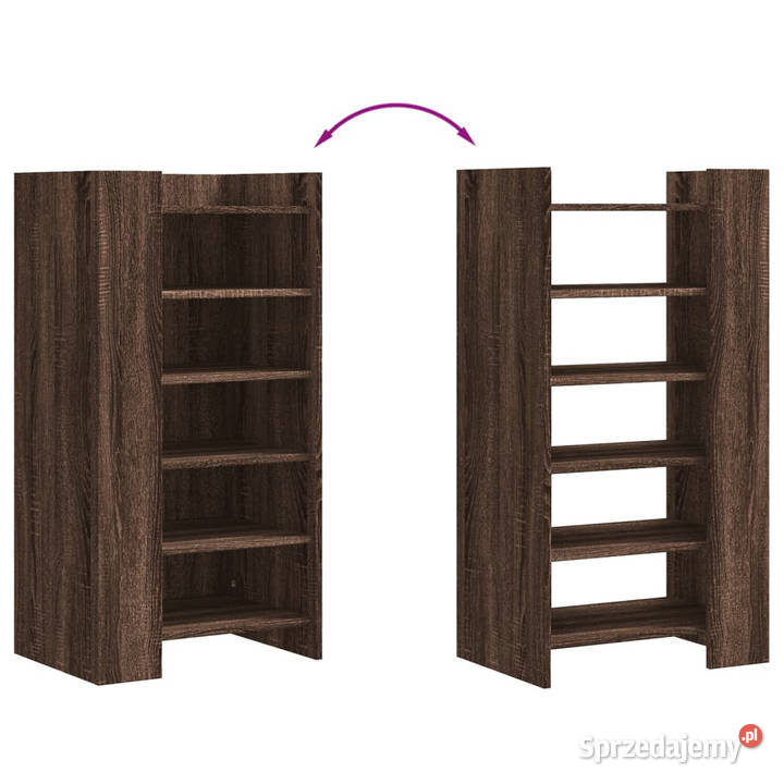 Szafka na buty brązowy dąb 52x375x100 WM848450
