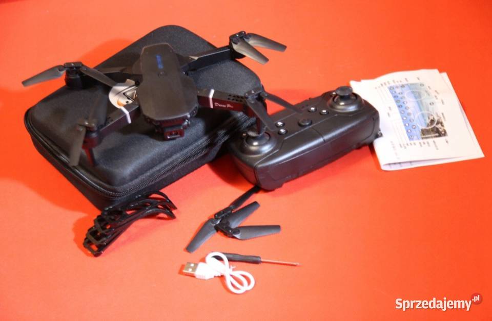 DRON PRO DWIE KAMERY NOWY czarny