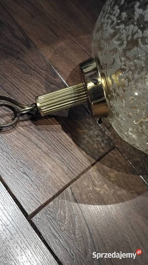 Lampa Wisząca SAKU Szklana Kula Vintage lata