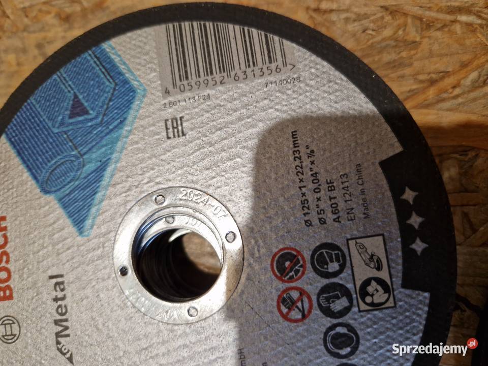 Tarcza do cięcia metalu Bosch Standard 125x10mm Głogowa