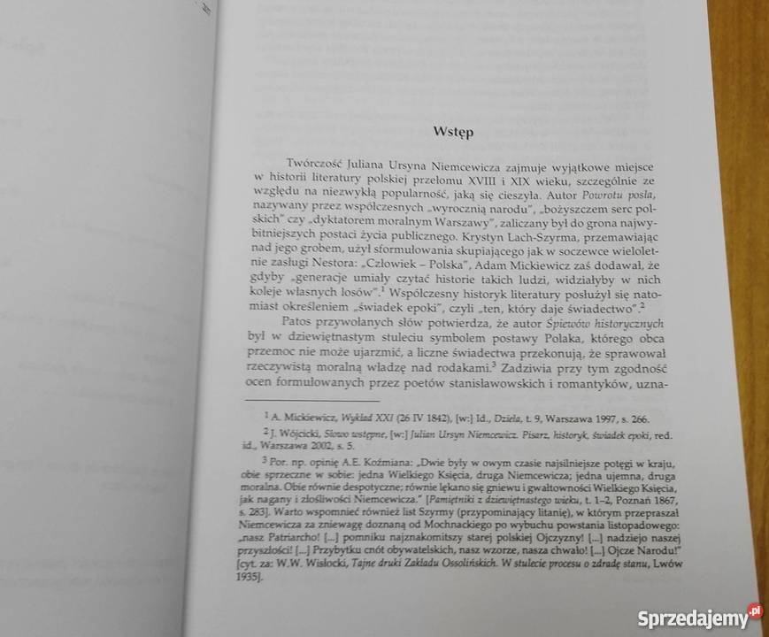 Dramy i tragedie historyczne J U Niemcewicza M Gdańsk
