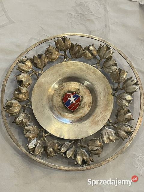 Pamiątkowy talerz GTS Wisła Kraków PRL