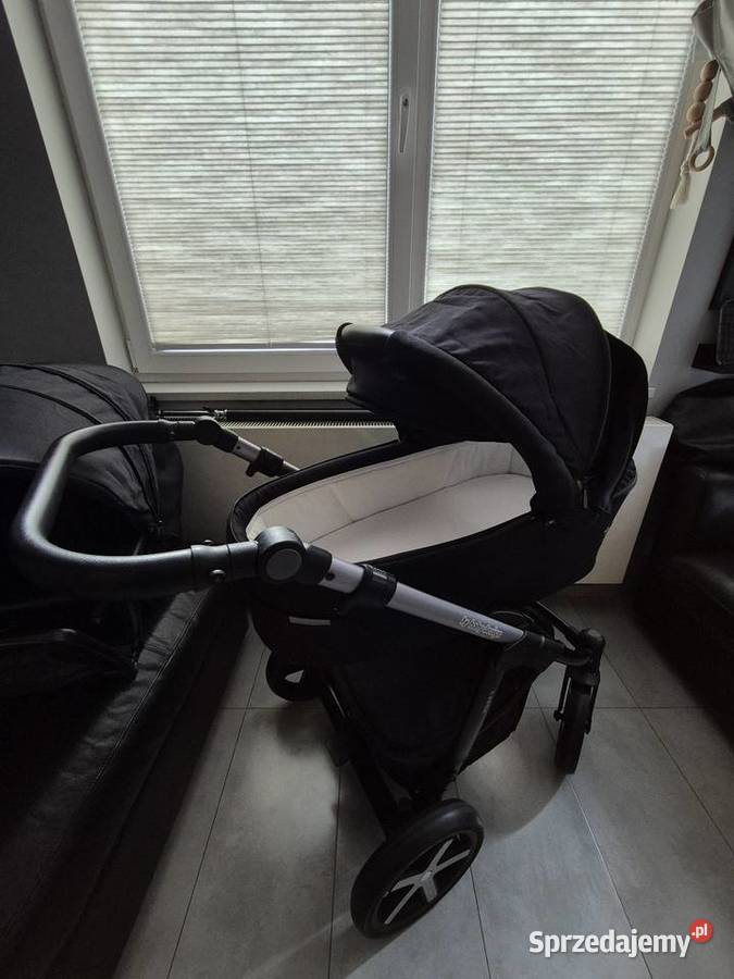 IDEALNY Wózek 2w1 BabyDesign Espiro Husky czarny Przekładane siedzisko  Warszawa