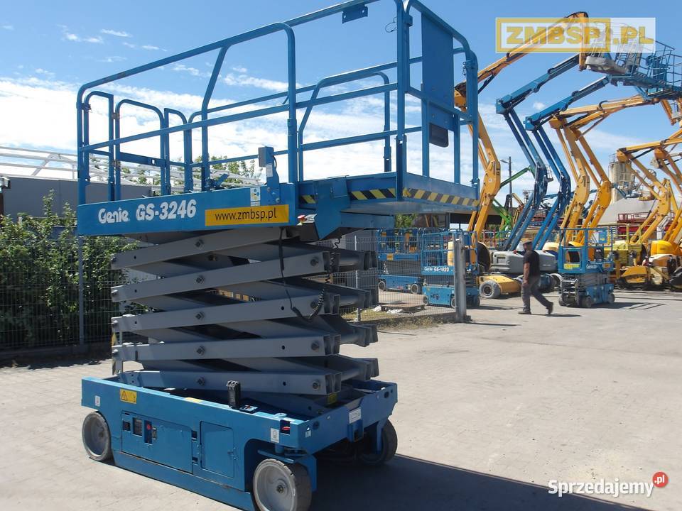 Podnośnik nożycowy zwyżka 12 m Genie GS3246 Dźwigi, podnośniki Pleszew