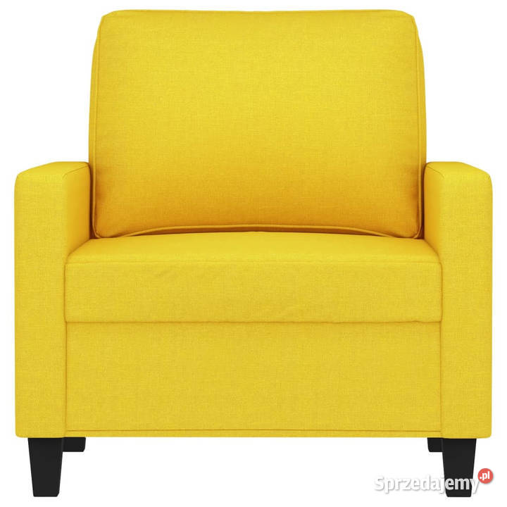 Fotel jasnożółty 60 obity tkaniną WM359152 Warszawa