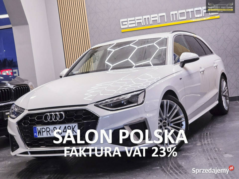 Audi A4 Avant SLINE Full LED ACC Virtual Kockpit aluminiowe felgi Audi Gdynia