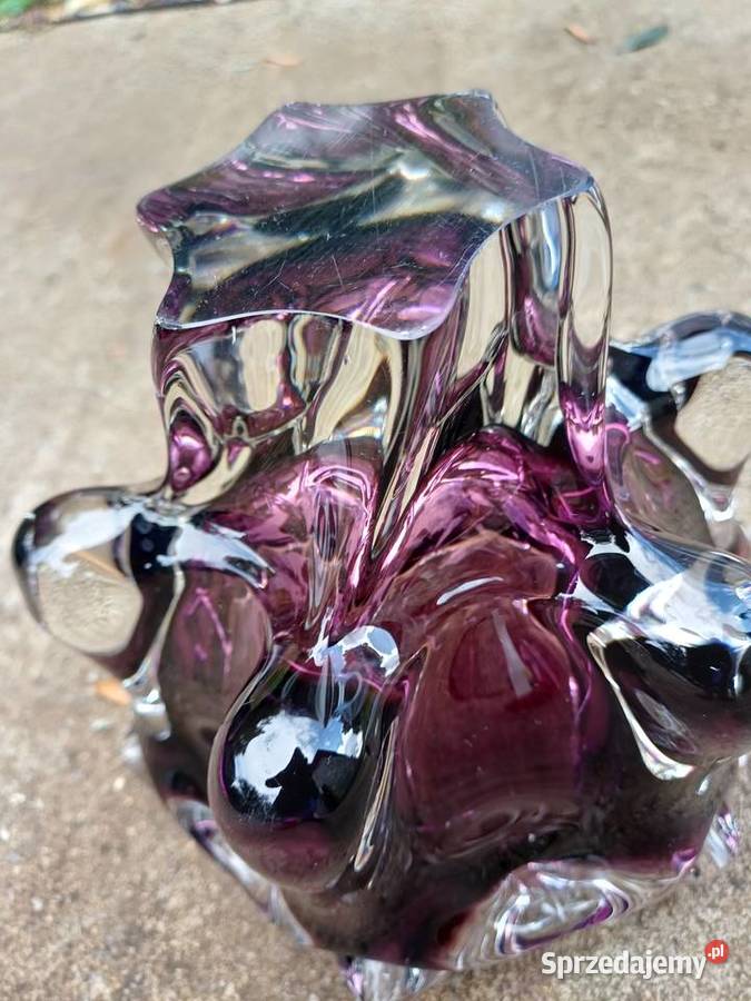 Retro patera z 60 tych lat hutnicze szkło Lubań sprzedam