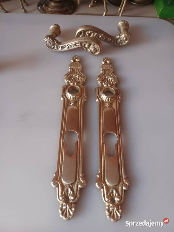 Klamki i szyldy mosiężne wielkopolskie