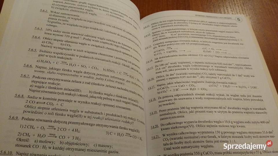 Chemia zbiór zadań liceum podstawowy i sprzedam