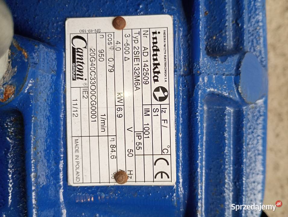 Silnik 4 kw 950 obr Konin