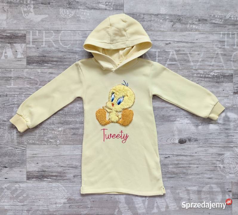 Dresowa sukienka 3D Tweety Looney Tunes Reserved Sukienki i spódniczki