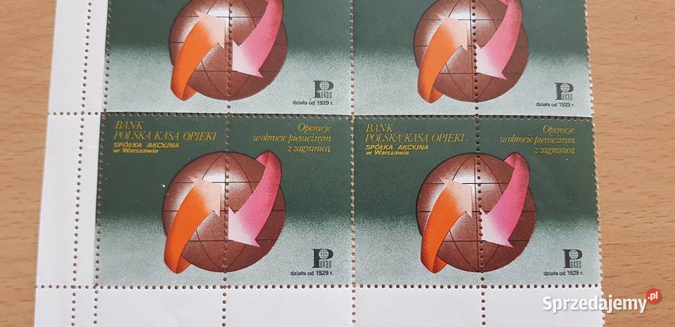 Znaczek okolicznościowy Bank Pekao SA 3 arkusze
