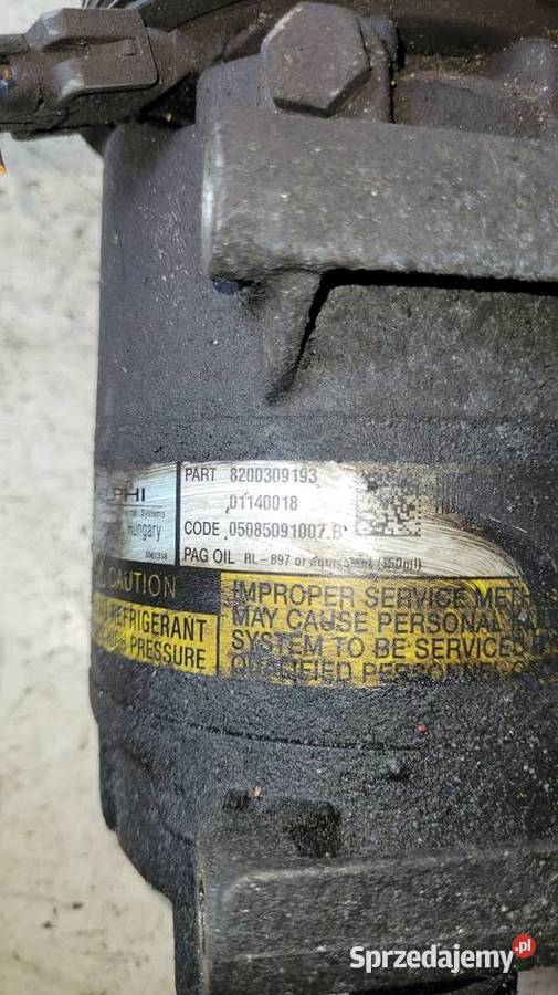 Kompresor klimatyzacji Renault Megane II Łagów