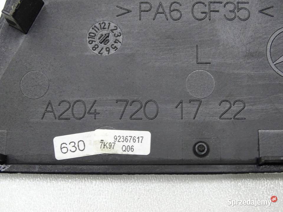LISTWY WEWNETRZNE OZDOBNE MERCEDES W204 C KLASA
