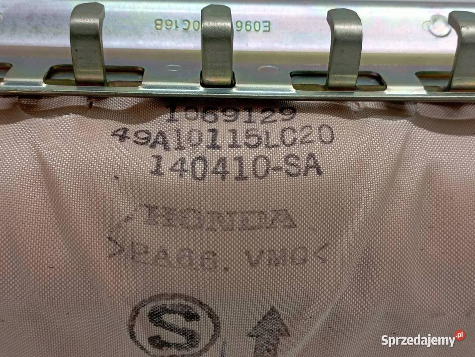 PODUSZKA POWIETRZNA AIRBAG PRAWA PASAŻERA DESKI