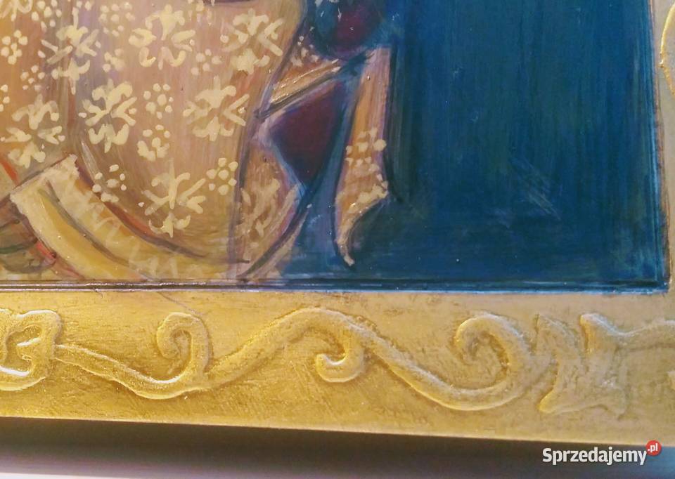 Ikona pisana Matka Boża Częstochowska 30x25 Szczecin