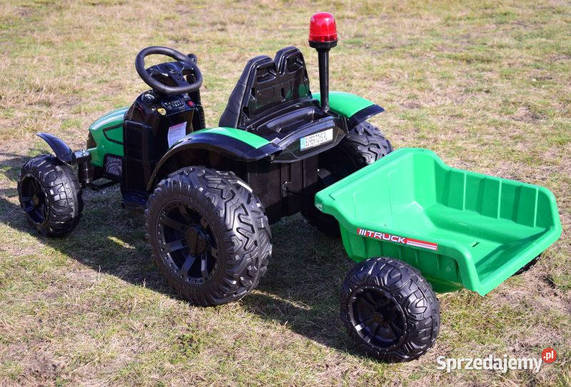 Autko TRAKTOR NA AKUMULATOR Z PRZYCZEPĄ dzieci Myszków