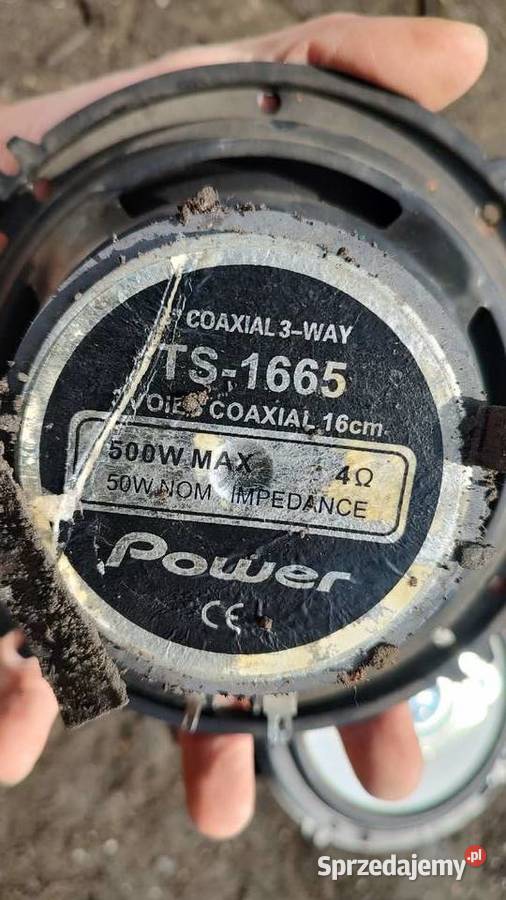 Głośniki samochodowe 165 coaxial 3wal ts1665 osobowe