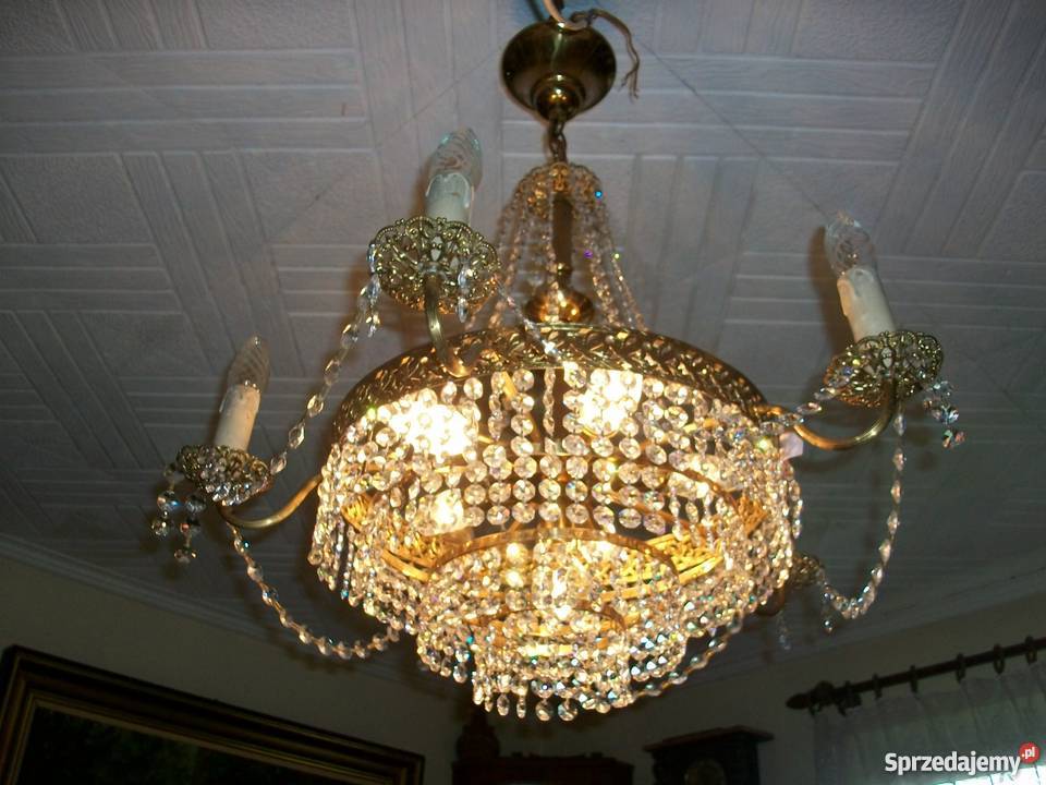 ŻYRANDOL KRYSZTAŁOWY KASKADOWYGRUSZKA 74x 80 przezroczysty kujawsko-pomorskie