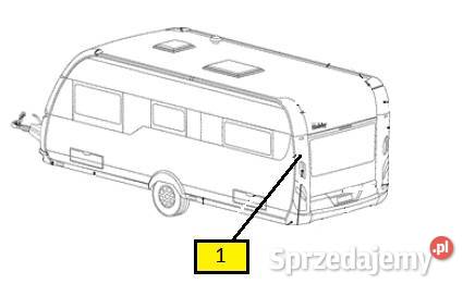 Słupek tył na lampę lewy Hobby wielkopolskie Pobiedziska