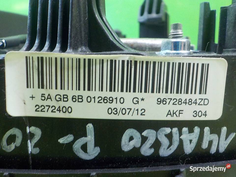 PEUGEOT 208 I 12 VTI 12r 5D AIRBAG poduszka