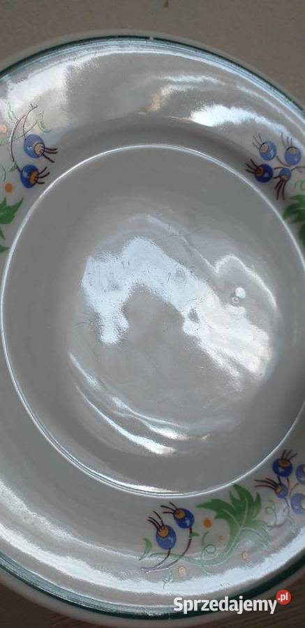 Talerzyki sygnowane Lubiana prl łódzkie Przedbórz