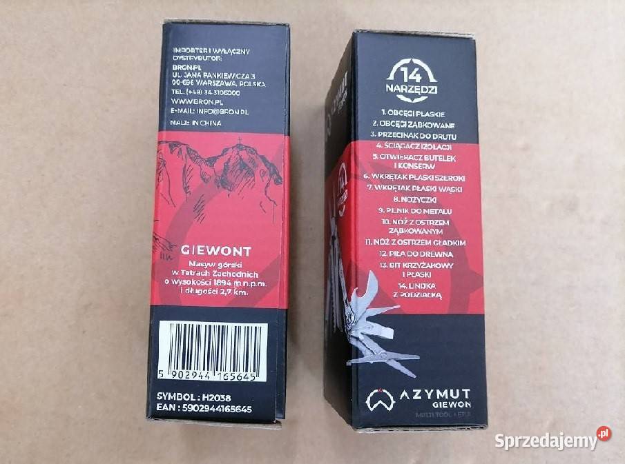 Multitool AZYMUT Giewon 14 narzędzi kabura do Pabianice sprzedam