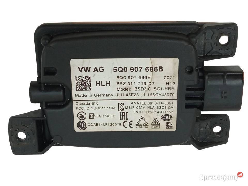 MODUŁ RADAR CZUJNIK MARTWEGO POLA 5Q0907686B osobowe