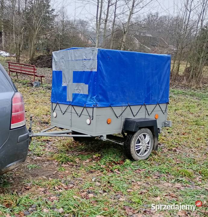 Przyczepka samochodowa sam z plandeką przyczepa