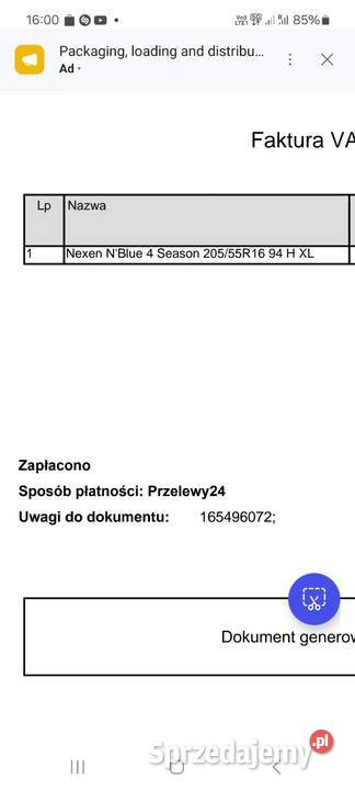 Nowe Opony 20555 R16 felgi 5x100 16 Toruń sprzedam