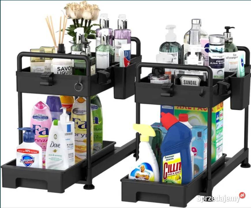 Nowy Organizer Półka z Szufladą Regał 2poziomowy Poraj