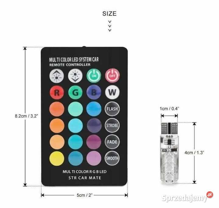2 Żarówki na pilota W5W T10 LED Pozostałe