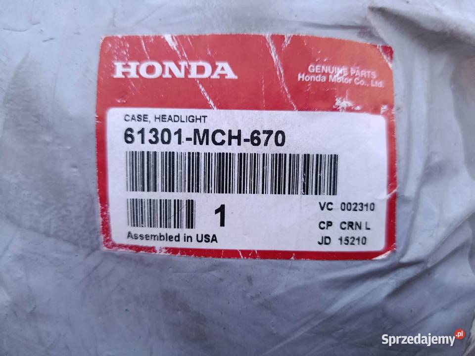 Honda VTX 1300 1800 OBUDOWA LAMPY PRZÓD Głogów Małopolski sprzedam