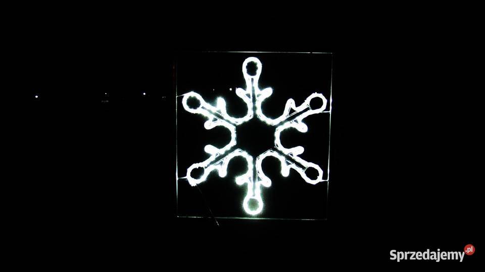 Śnieżynka Dekoracja latarniowa dwustronna LED