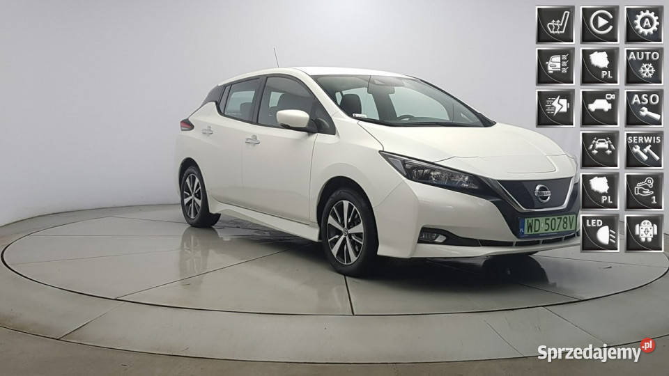 Nissan Leaf 40kWh Acenta Z polskiego salonu bluetooth Warszawa