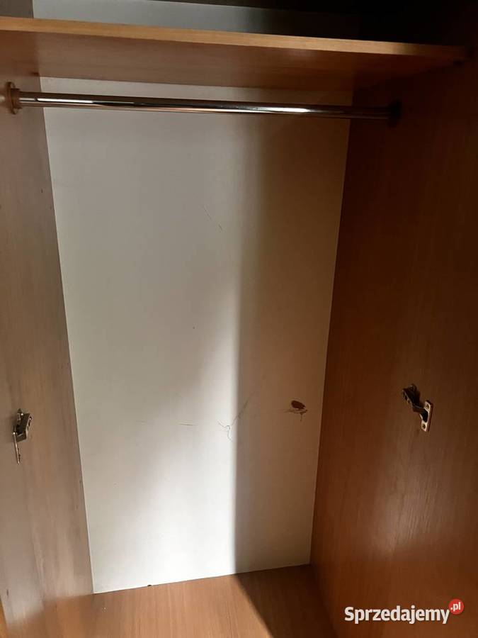 Szafa garderoba z wieszakami lustrem Mielec