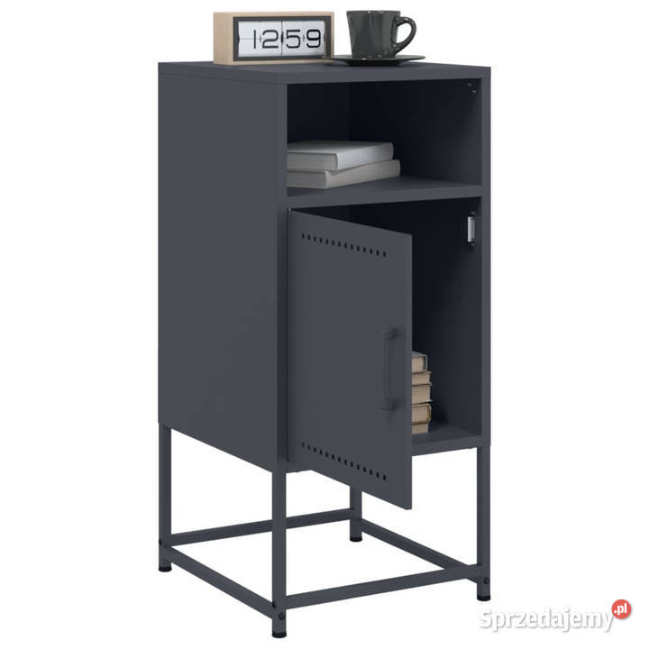 Szafka nocna antracytowa 36x39x78 stal WM846570 Warszawa sprzedam