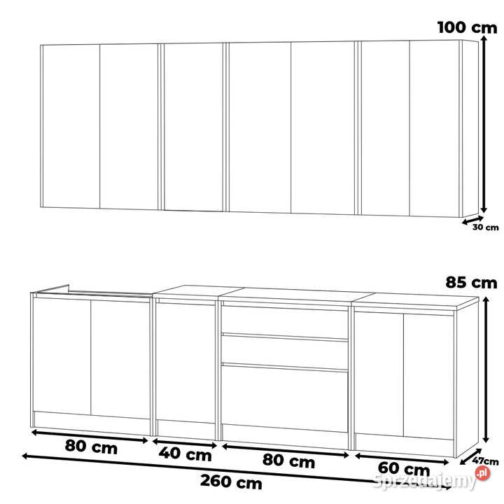 Meble Kuchenne Nowoczesne Komplet Bella 26m Elbląg