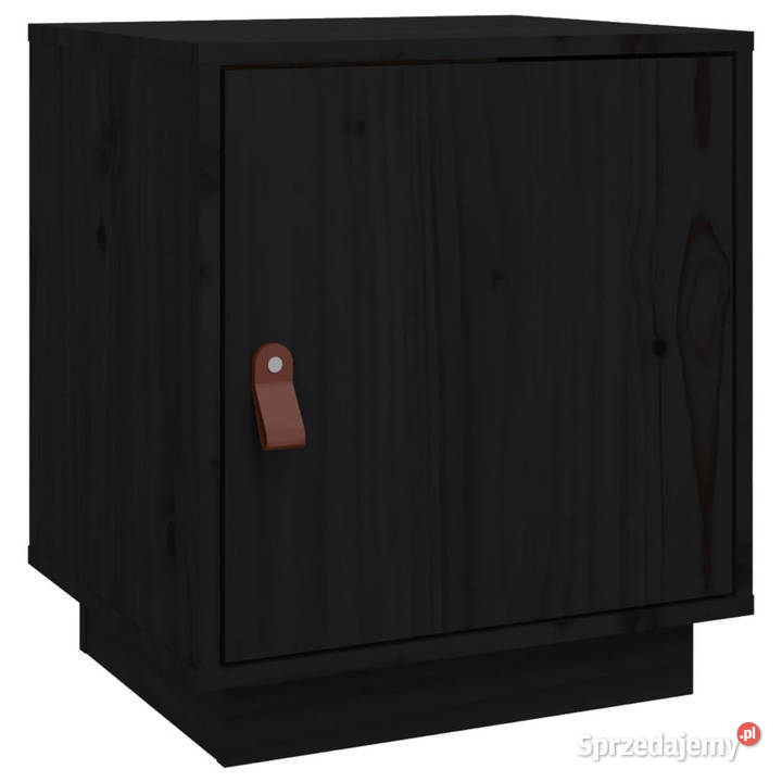 Szafka nocna czarna 40x34x45 lite drewno sosnowe Szafki Warszawa
