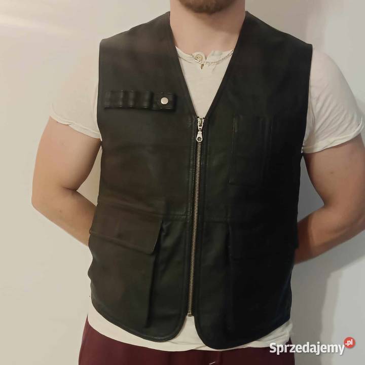 Elegancka skórzana kamizelka JCC The Leather Tomaszów Mazowiecki