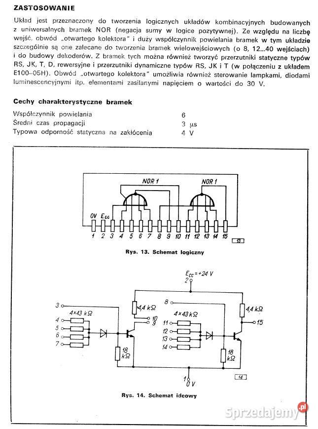 Układ scalony hybrydowy E10001H1 dwie bramki NOR Części i akcesoria Gliwice
