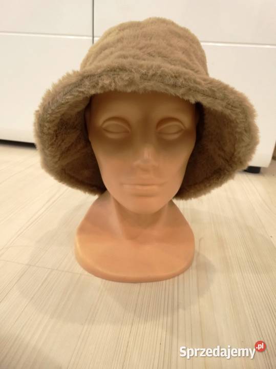 Czapka Kapelusz Bucket Futrzana Sztuczne Futro Łomża sprzedam