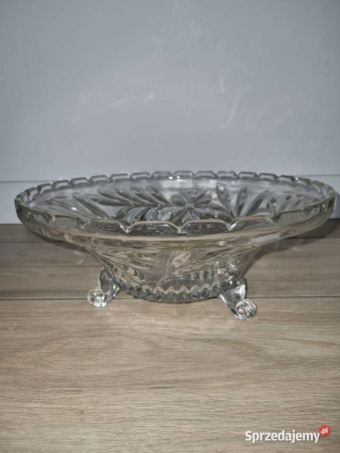 Patera Misa Szklana Vintage Wola Podłężna