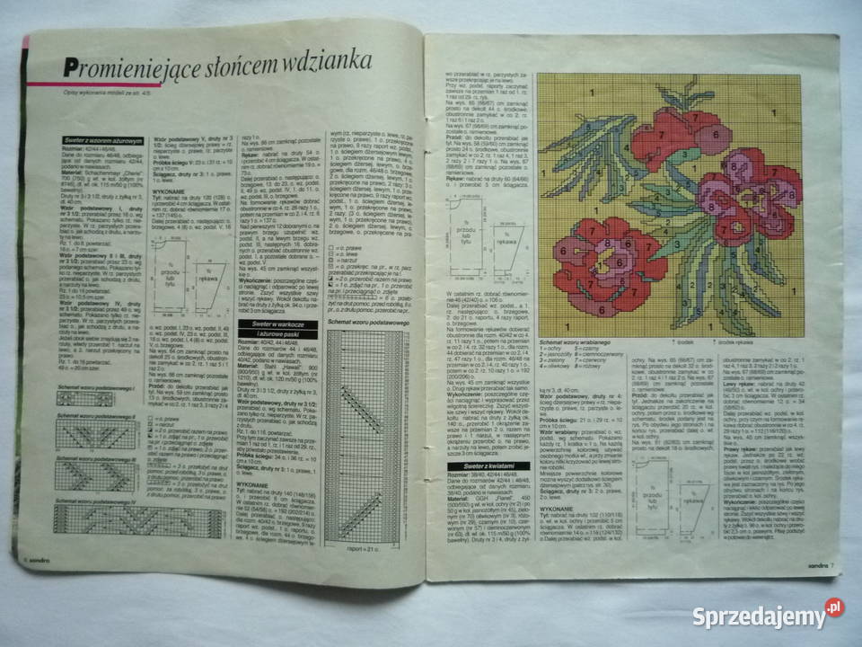 Sandra 61994 Wzory na druty Sweterki Kobiet zachodniopomorskie
