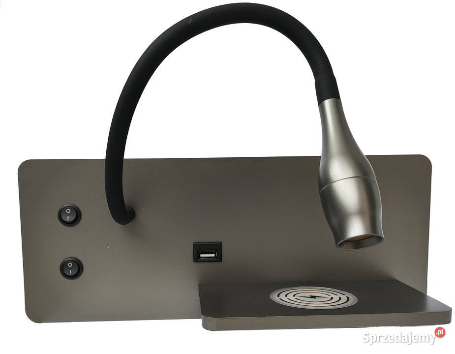 Kinkiet LED z ładowarką portem USB półka Oświetlenie inteligentne Warszawa
