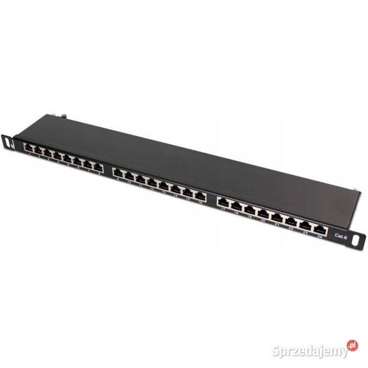 PATCH PANEL FTP CAT6 24 PORTY 05U PGF6FTP24B8 szafy i akcesoria  Knurów sprzedam