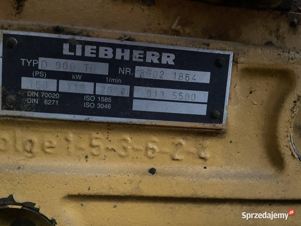Liebherr D906TB silnik kompletny Jastrzębniki
