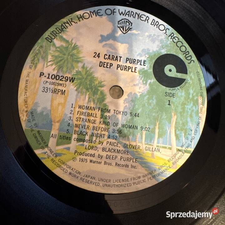 Deep Purple 24 Carat Purple NMEX Japan Obi LP Gdynia