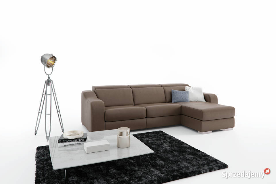 Narożnik z systemem Relax Tkanina Kobalt Wanat 293cm Gliwice