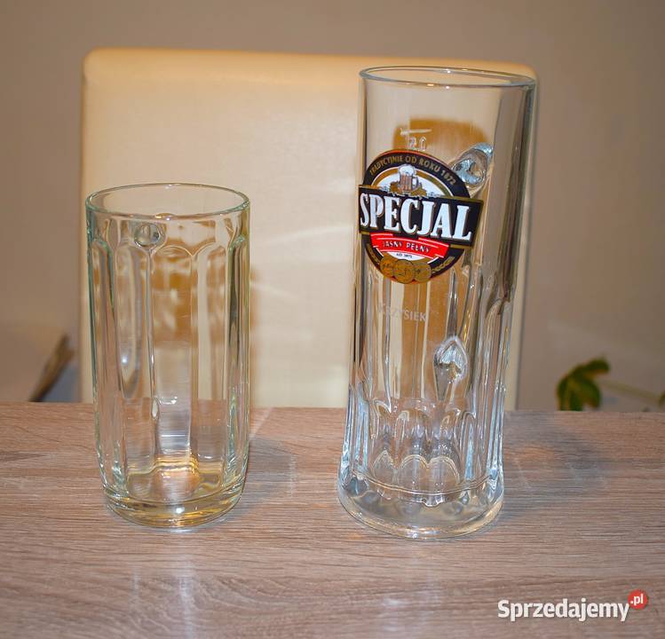 Dwa solidne kufle o pojemności 05 L i 033 L Chełmno sprzedam